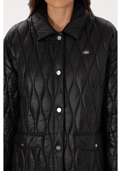 Kadın Siyah Kaban 50308615-VR046