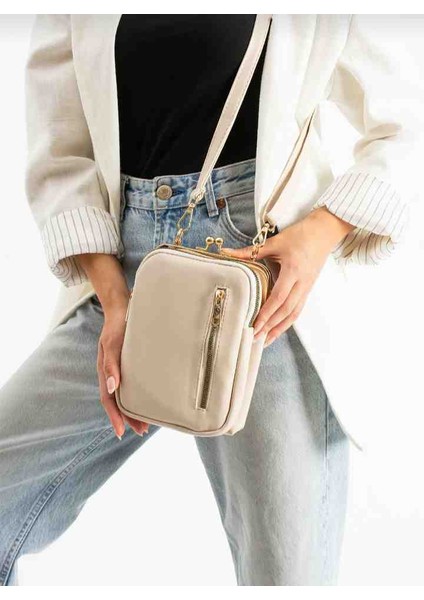 Eflanmoda Sanmorris Gold Aksesuarlı Kadın Çapraz Kullanıma Uygun Bayan Omuz Çantası fırsatları