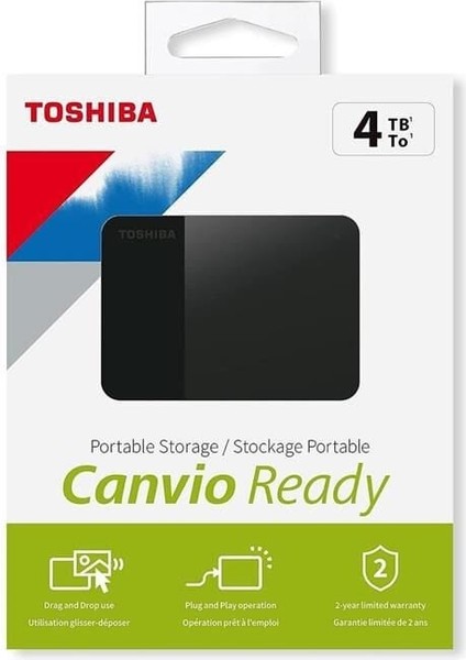 4tb Canvıo Ready 2.5'' Usb3.2 Toshıba HDTP340EK3CA