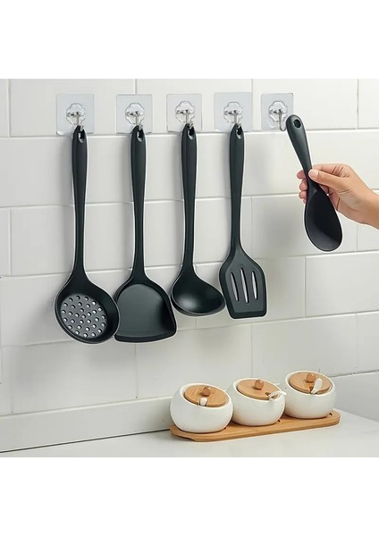 5'li Yapışkanlı Duvar Askısı Kancalı Askı Mutfak Banyo Askı Şeffaf Askı Kendinden Yapışkanlı Askı fırsatları