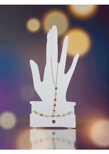 925 Ayar Renkli Taşlı Gümüş Şahmeran Bileklik – Zarif ve Modern Tasarım