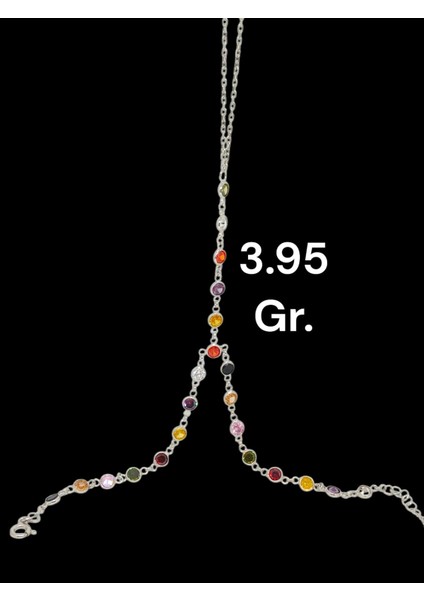 925 Ayar Renkli Taşlı Gümüş Şahmeran Bileklik – Zarif ve Modern Tasarım fiyatları