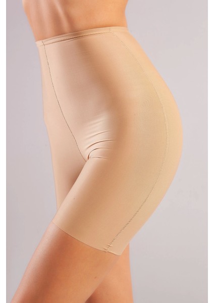 Golshan Girdle Hight Waist Micro Short Corset, Iz Yapmayan Görünmez Yüksek Bel Paçalı Ten Korse