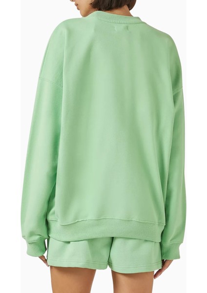 Organik Pamuklu Oversize Varsity Sweatshirt, Rahat Bol Kesim modelleri