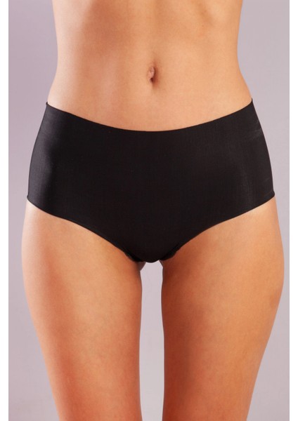 Golshan Girdle Invisible Slip, Iz Yapmayan Görünmez Lazer Kesim Siyah Külot
