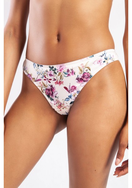 Golshan Gitana Mini String, Kadın Dantelli Çiçekli Külot