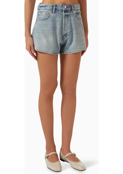 Arbor Şort - Açık Mavi - Pamuklu, Rahat Kesim, Dayanıklı Denim