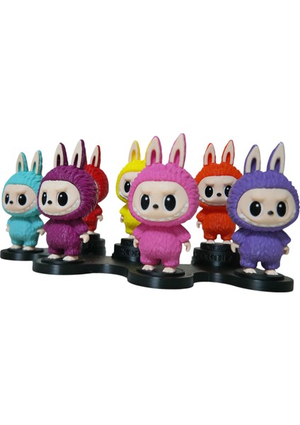 Labubu Renk Karnavalı – 7’li Özel Set + Sergileme Standı modelleri