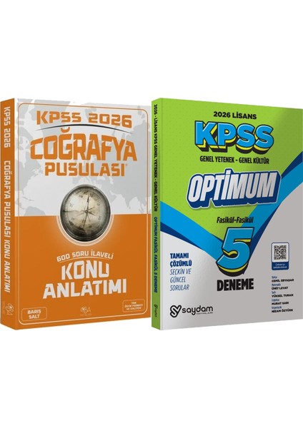2026 Kpss Coğrafya Pusulası Konu Anlatımı Barış Salt + Lisans Optimum 5 Deneme