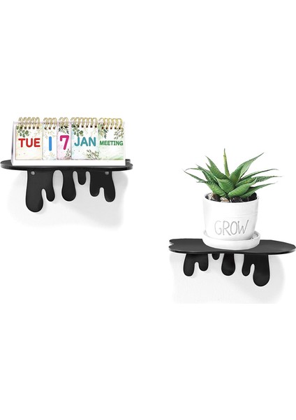 Splash Dekoratif 2'li Duvar Rafı (2 Adet)