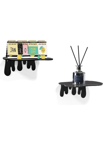 Splash Dekoratif 2'li Duvar Rafı (2 Adet)