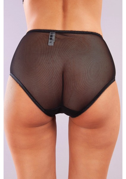 Golshan Gaspara Control Slip, Kadın Güpürlü Tül Siyah Renk Yüksek Bel Külot fiyatları