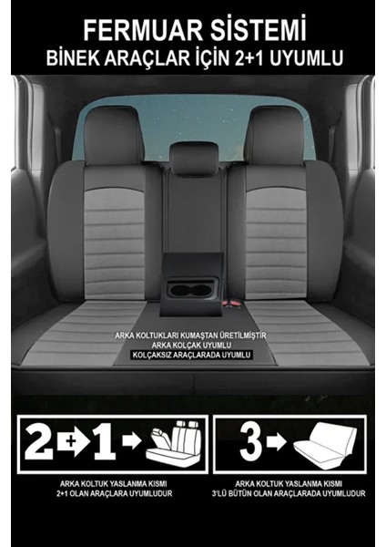 Volkswagen Polo 1.4 Tdi 90 Comfortline Tiptronic 2019 Uyumlu Mocha Serisi Tay Tüyü Füme Oto Kılıfı Tam Set modelleri