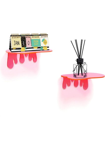 Splash Dekoratif 2'li Duvar Rafı (2 Adet)