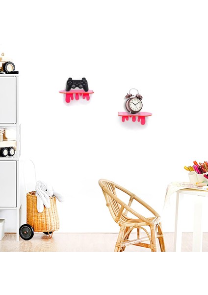 Splash Dekoratif 2'li Duvar Rafı (2 Adet)