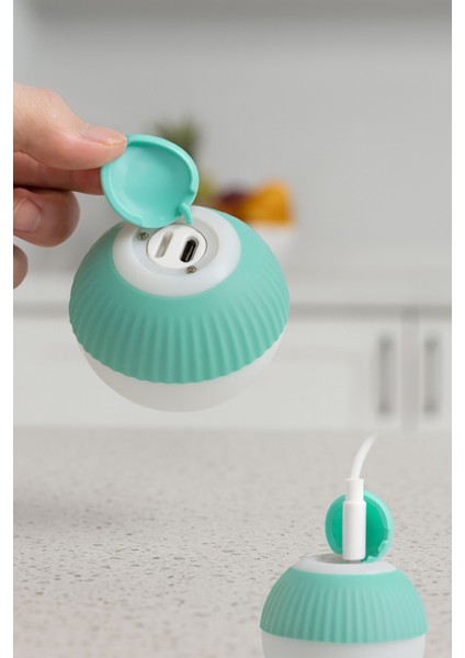 Kedi Oyun Topu Kendinden Hareketli Otomatik Hareketli Top Şarj Edilebilir Mavi Renkli fırsatları