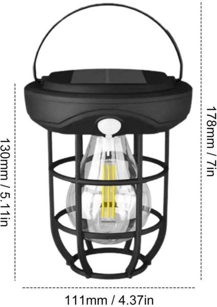 Solar Kamp Feneri – Güneş Enerjili, Otomatik Şarj ve Gece Işığı, Taşınabilir ve Asılabilir LED Dış Mekan Lamba indirimleri