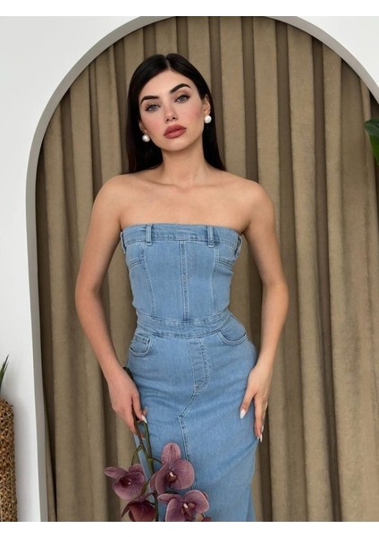 Sonic Straplez Elbise