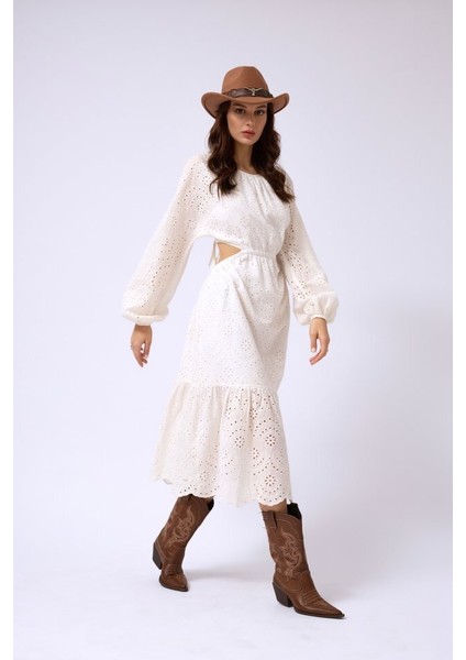 Sırt Dekolteli Brode Elbise fiyatları