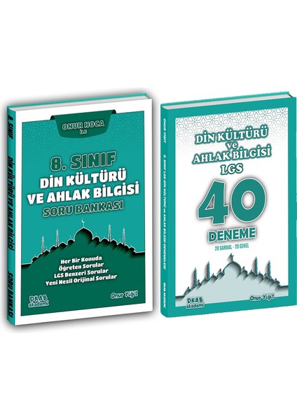 8. Sınıf Din Kültürü ve Ahlak Bilgisi Soru Bankası ve Deneme Seti 2 Kitap