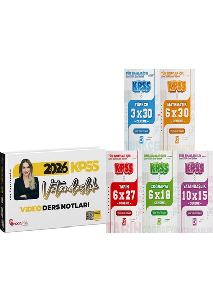 2026 Kpss Vatandaşlık Video Ders Notları Esra Özkan Karaoğlu + 5 Ders 31 Deneme
