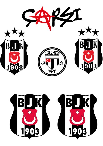Beşiktaş Uv Dtf Kask - Motor Sticker Seti – 6 Parça, Kabartmalı & Dayanıklı Motor Sticker fiyatları