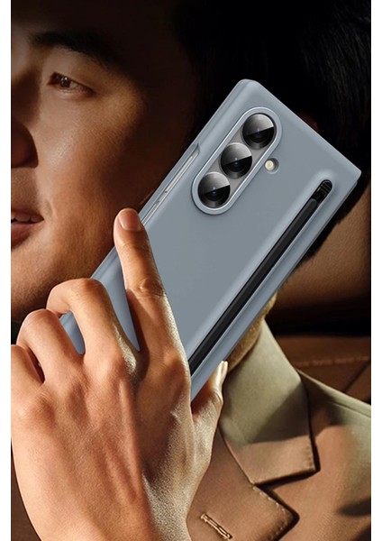 Galaxy Z Fold 7 Uyumlu Hole Fold Kapak + Stylus Kalem – Ince ve Şık Koruyucu Kılıf, Darbeye Dayanıklı Kapaklı Case