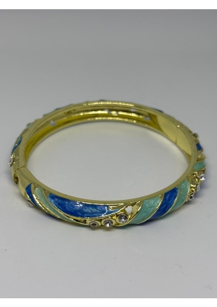 Kelepçeli Mineli Bileklik Mavi fiyatları