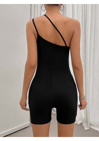 Kadın Asimetrik Askılı Mini Kaşkorse Bodycon Tulum fiyatları