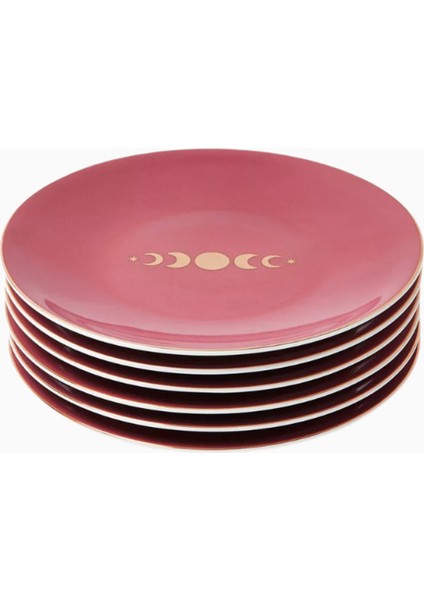 Hilal Desert Porselen Tabak Seti, 6 Parça