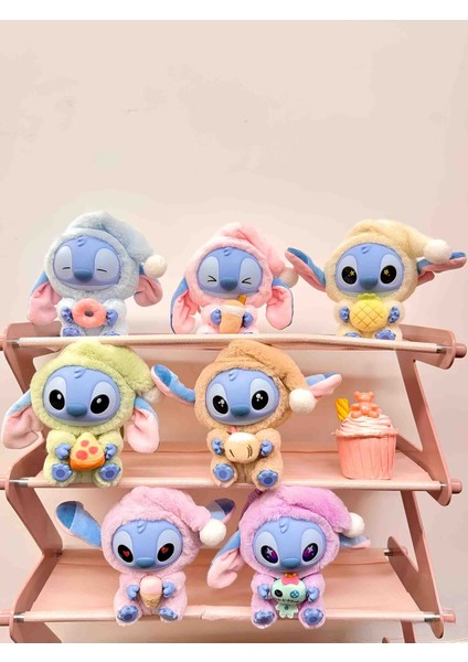 Lilo Stitch Karakter Süpriz Peluş Box Oyuncak Trend Labubu Model Kutulu Sevimli Yumoş Peluş Ayıcık