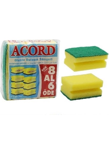 8 Al 6 Öde Bulaşık Süngeri Acord