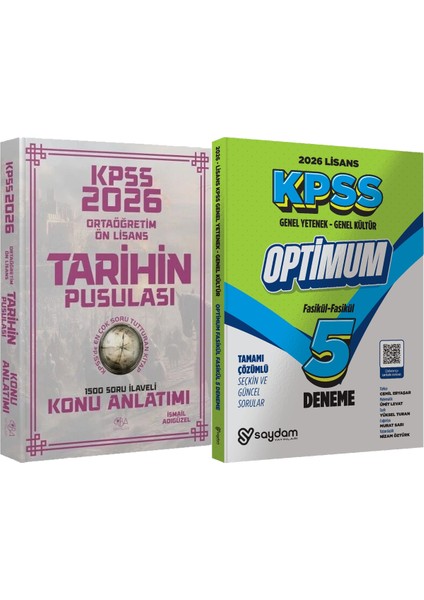 2026 Kpss Lise Ortaöğretim Ön Lisans Tarihin Pusulası Konu Anlatımı Ismail Adıgüzel + Lisans Optimum 5 Deneme