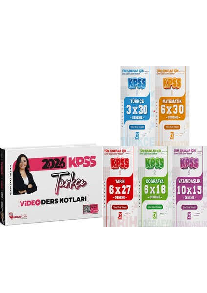 2026 Kpss Türkçe Video Ders Notları Öznur Saat Yıldırım + 5 Ders 31 Deneme