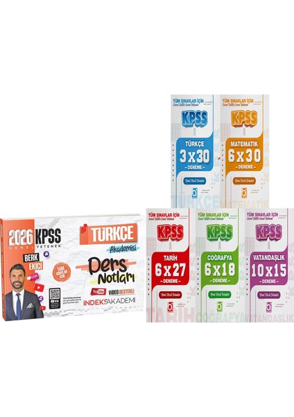 2026 Kpss Türkçe Akademisi Video Ders Notları + 5 Ders 31 Deneme