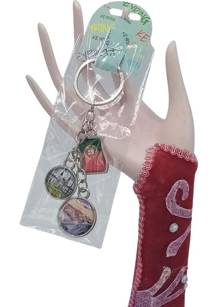 Portekiz Üçlü Epoksi Metal Çift Taraflı Damla Anahtarlık Portugal fiyatları