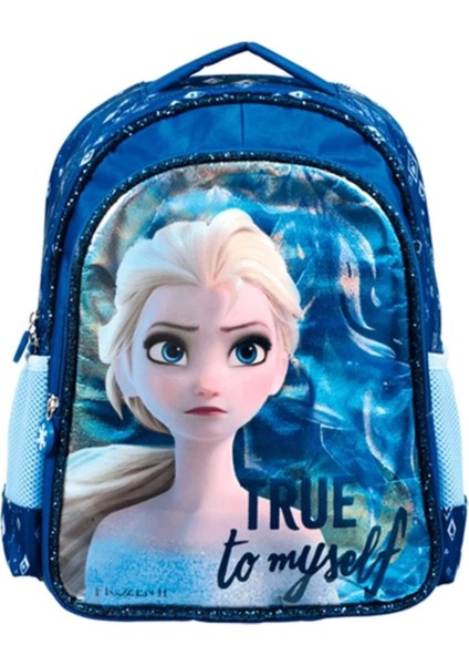 Mavi Kız Çocuk Frozen Due Water Lisanslı Ilkokul Çantası 5161