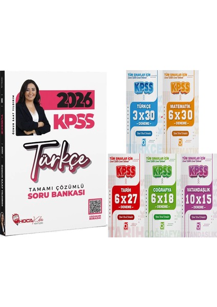 2026 Kpss Türkçe Soru Bankası Çözümlü Öznur Saat Yıldırım + 5 Ders 31 Deneme