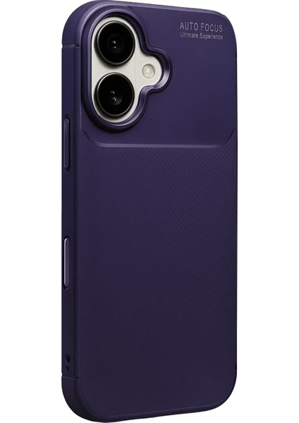 Apple iPhone 17 Karbon Kaplama Auto Focus Kılıf - Sportif&profesyonel Stil - Lacivert modelleri