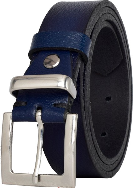 %100 Hakiki Deri, Gümüş Takım Tokalı 3 cm Lacivert Kadın Kemeri; Elbise, Pantolon Kemeri=3cm-Kdn-48