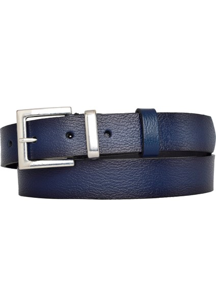 %100 Hakiki Deri, Gümüş Takım Tokalı 3 cm Lacivert Kadın Kemeri; Elbise, Pantolon Kemeri=3cm-Kdn-48 fırsatları