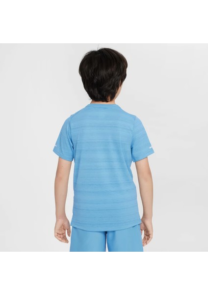 Miler Erkek Çocuk Dri-Fit Mavi Spor T-Shirt - Antrenman , Koşu , Futbol ve Günlük Kullanım DD3055 modelleri