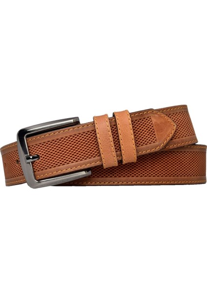 %100 Hakiki Deri Efsane 4 cm Taba Kemer, Kot, Kanvas, Keten Pantolonlarla Uyumlu Tiguan.nokta