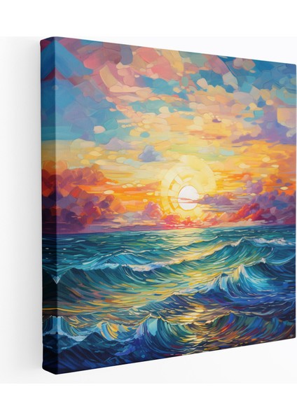 Deniz Manzaralı Kanvas Tablo - Ev Dekorasyonu ve Huzur Temalı