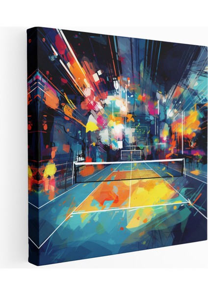 Canlı Tenis Kortu Kanvas Tablo