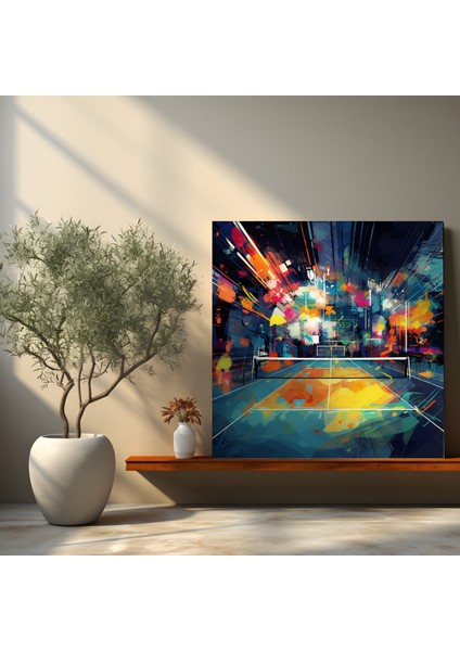 Canlı Tenis Kortu Kanvas Tablo fiyatları