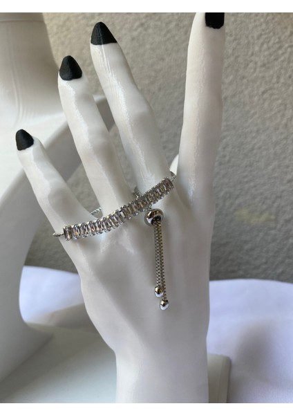 Gümüş Su Yolu Asansörlü Bileklik modelleri