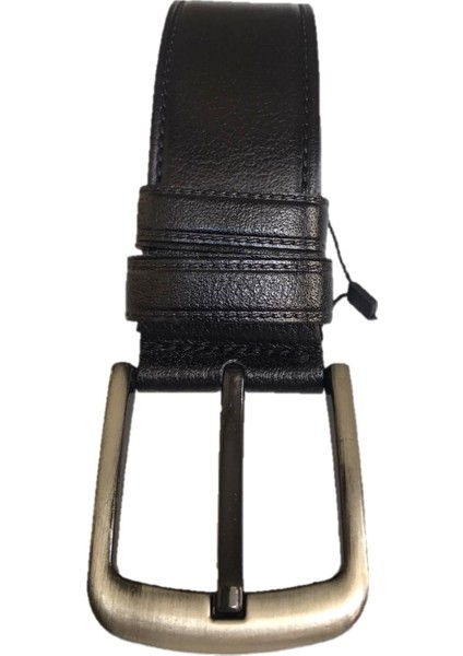 %100 Hakiki Lüks Deri Siyah Dikiş Desenli Kot Kemeri 4.5 CM=DK-0018 fırsatları