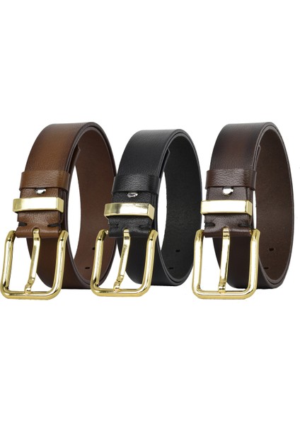 %100 Hakiki Deri 3'lü Set Siyah, Kahverengi, Koyu Kahverengi Kadın Kot Kemeri, 4 CM=3LÜ-MT.K.-76-090 indirimleri