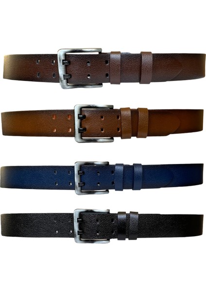 %100 Hakiki Deri, Çift Dilli 4'lü Süper Set 4.5 cm Kot, Spor Kemer=4.lü-Çift.dilli fırsatları